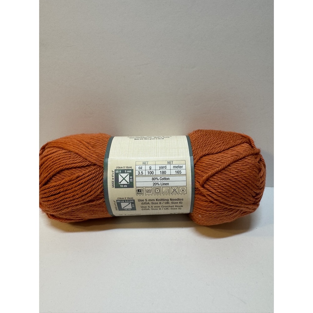 1 Skein Yarn Bee Cotton Et Lin - Perisimmon - Picture 2 of 2